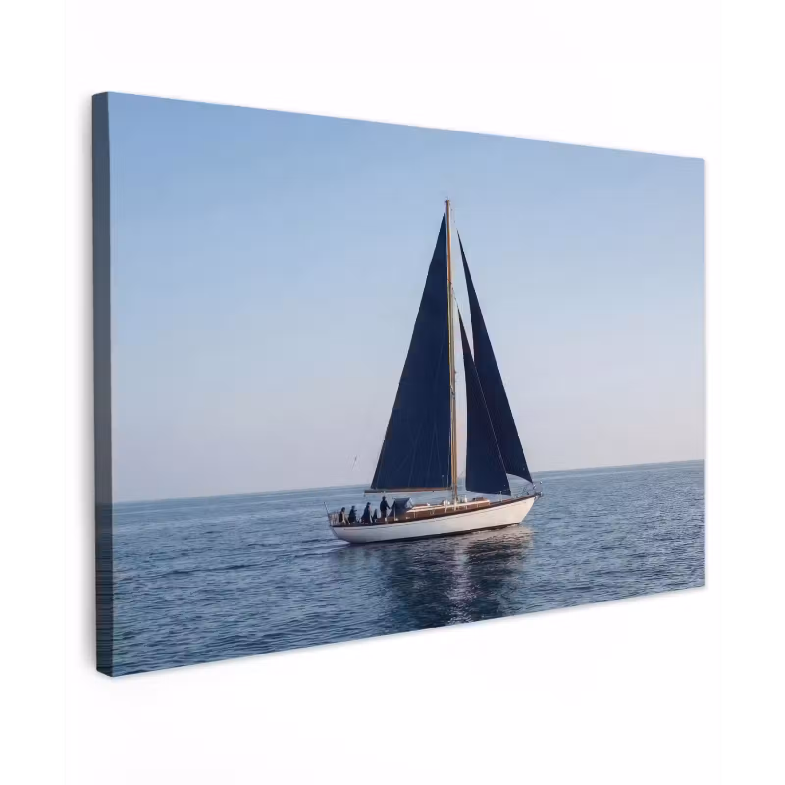 Canvas schilderij - Zeilboot - Zee - Blauw — 1
