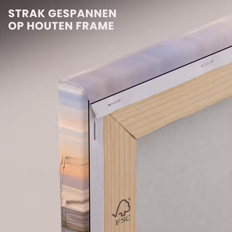 Canvas schilderij - Zonsondergang - Strand - Zand — 7