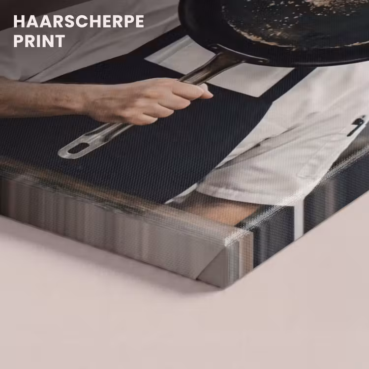 Canvas schilderij - Koks - Koekenpannen - Keuken — 5