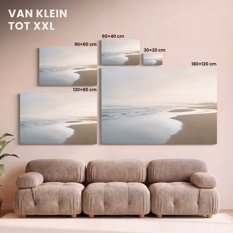 Canvas schilderij - Kustlijn - Strand - Oceaan — 8