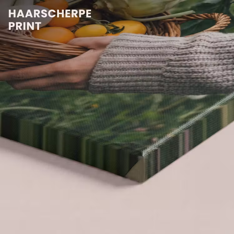 Canvas schilderij - Veld - Groenten - Biologisch - Oogst — 5