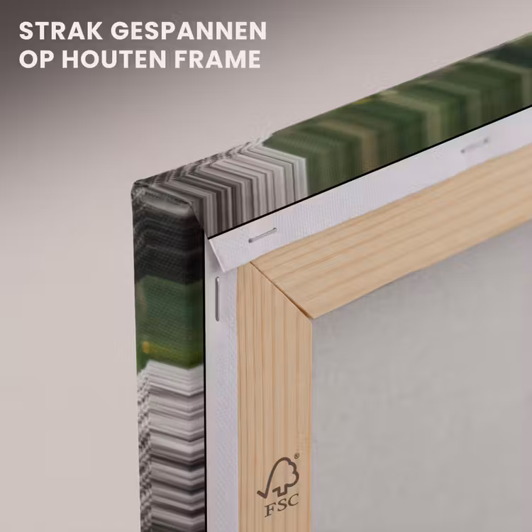 Canvas schilderij - Veld - Groenten - Biologisch - Oogst — 7