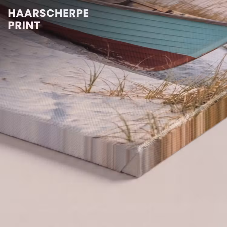 Canvas schilderij - Rustiek - Roeiboot - Zandstrand — 5