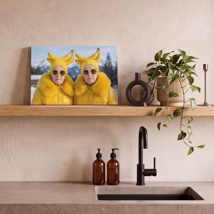 Canvas schilderij - Vrouwen - Bananen - Geel — 4