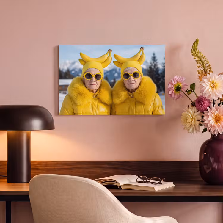 Canvas schilderij - Vrouwen - Bananen - Geel — 6