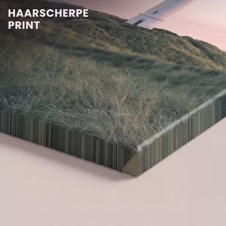 Canvas schilderij - Vuurtoren - Duinlandschap - Zee — 5