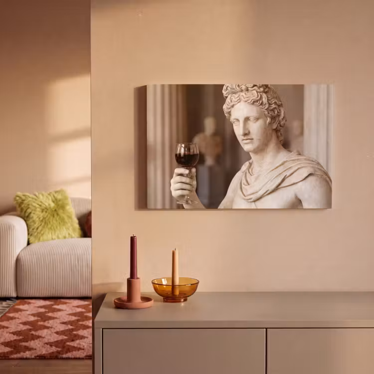 Canvas schilderij - Klassiek - Marmer - Wijn — 2