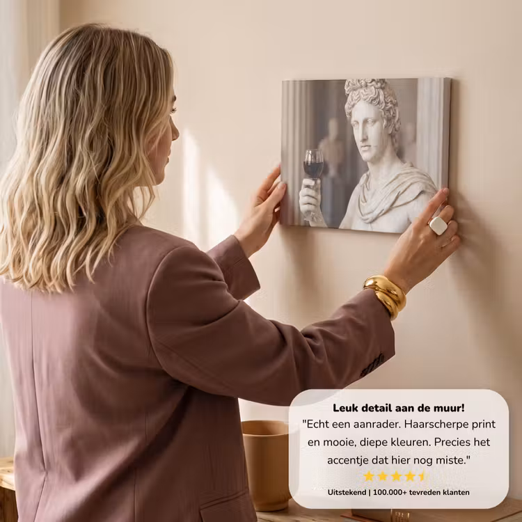 Canvas schilderij - Klassiek - Marmer - Wijn — 3