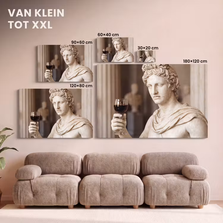 Canvas schilderij - Klassiek - Marmer - Wijn — 8