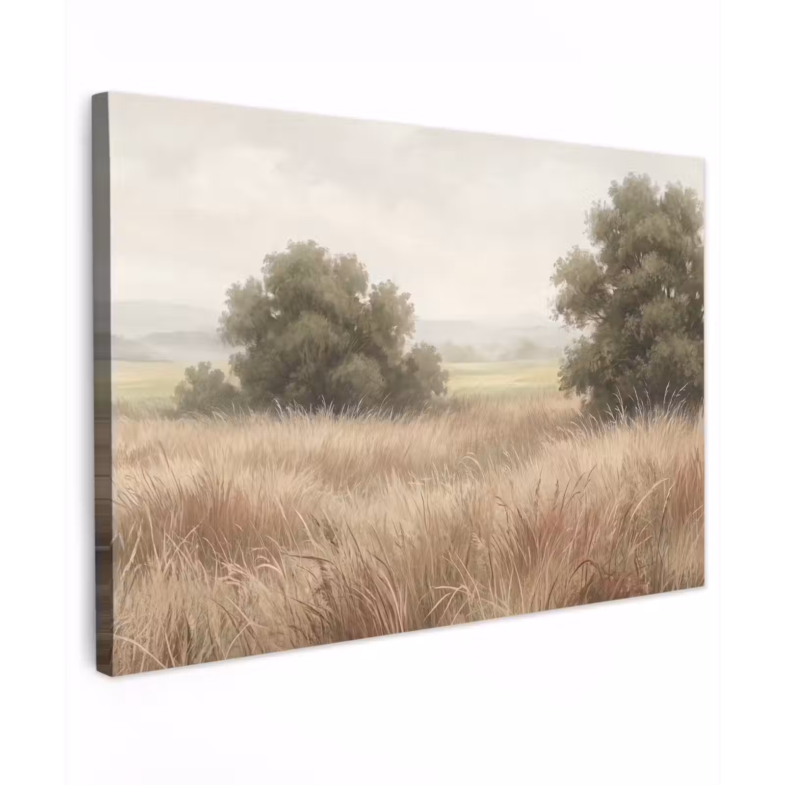 Canvas schilderij - Landschap - Minimalistisch - Beige — 1