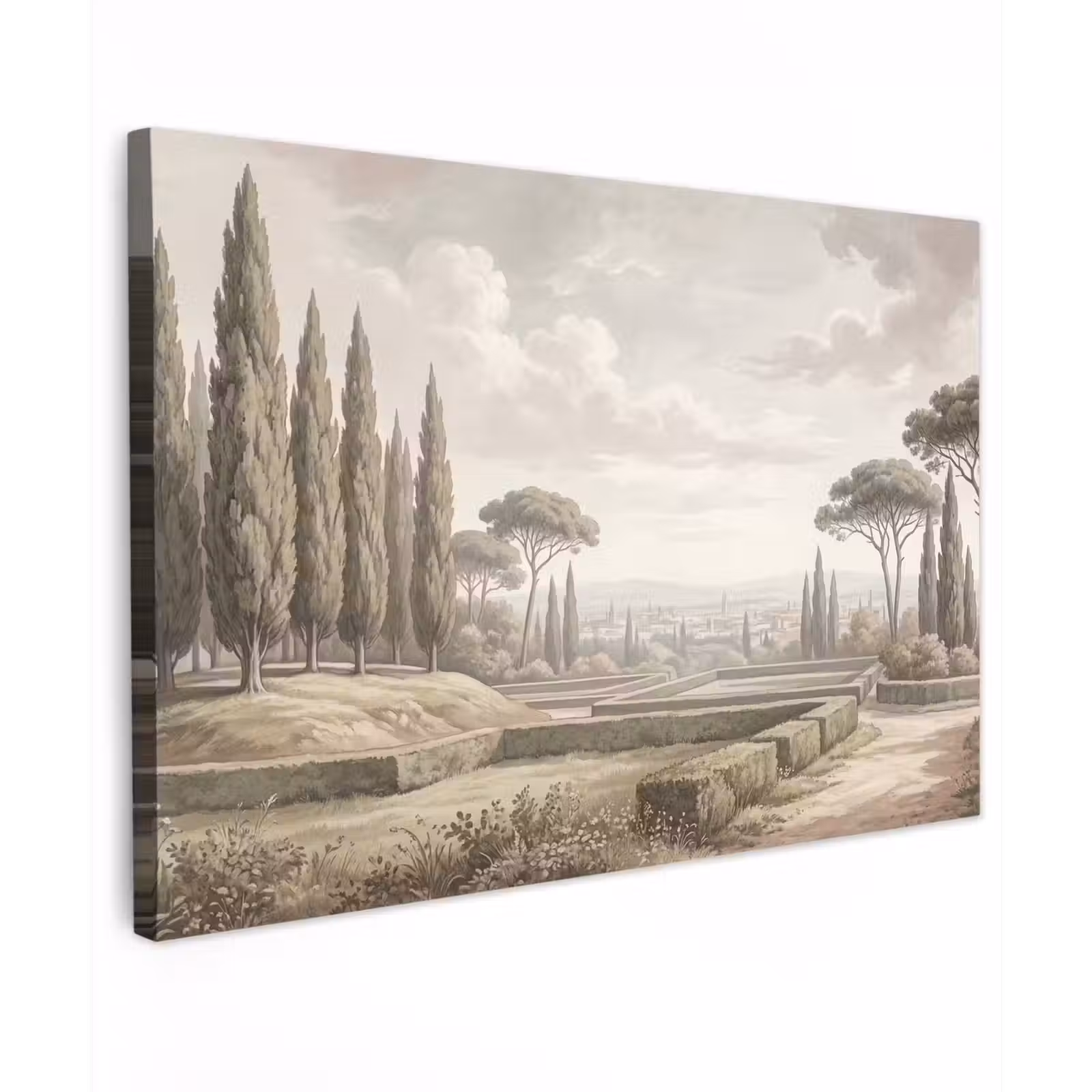 Canvas schilderij - Vallei - Tuin - Natuur - Groen — 1