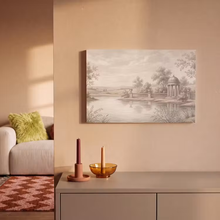 Canvas schilderij - Terras - Water - Natuur - Landschap — 2