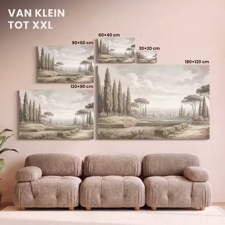 Canvas schilderij - Vallei - Tuin - Natuur - Groen — 8