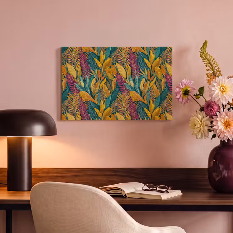 Canvas schilderij - Tropische - Botanisch - Patroon - Kleurrijk - Exotisch — 6