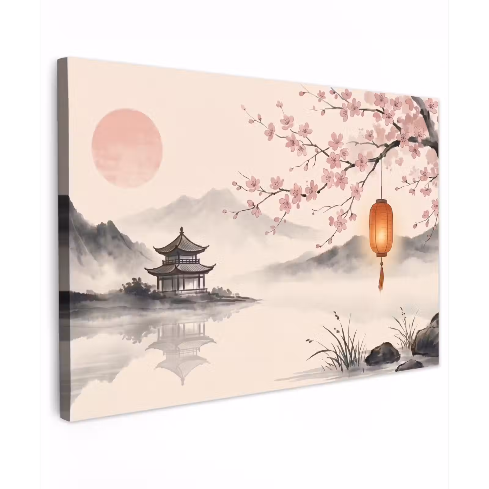 Canvas schilderij - Zon - Japans - Traditioneel — 1