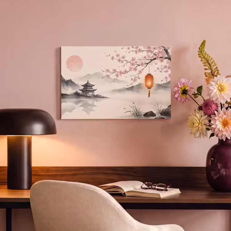 Canvas schilderij - Zon - Japans - Traditioneel — 6