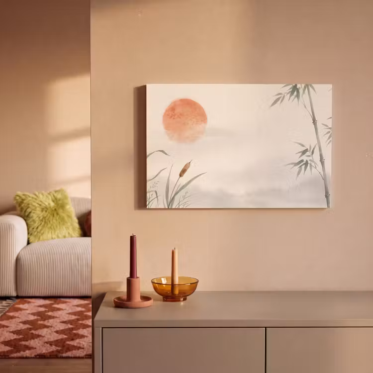 Canvas schilderij - Minimalistisch - Bamboe - Groen — 2