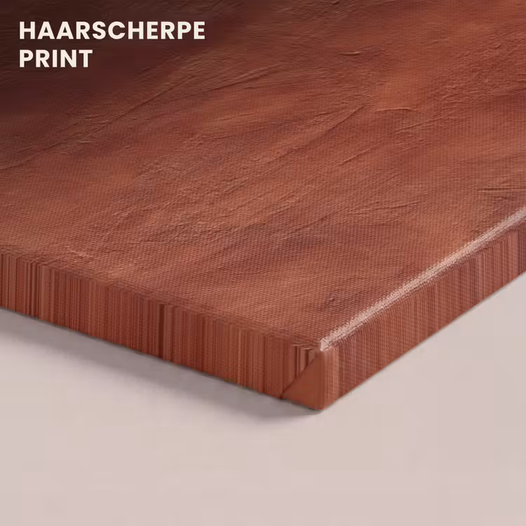 Canvas schilderij - Stucwerk - Textuur - Terracotta — 5
