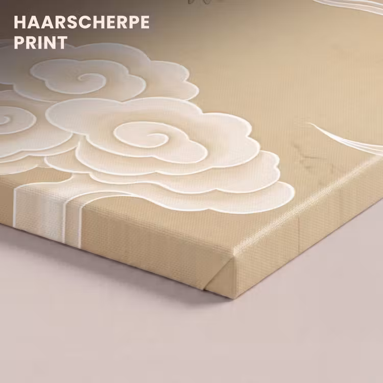 Canvas schilderij - Vogels - Vliegen - Beige — 5