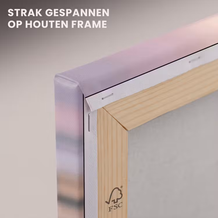 Canvas schilderij - Stenen - Zand - Roze — 7