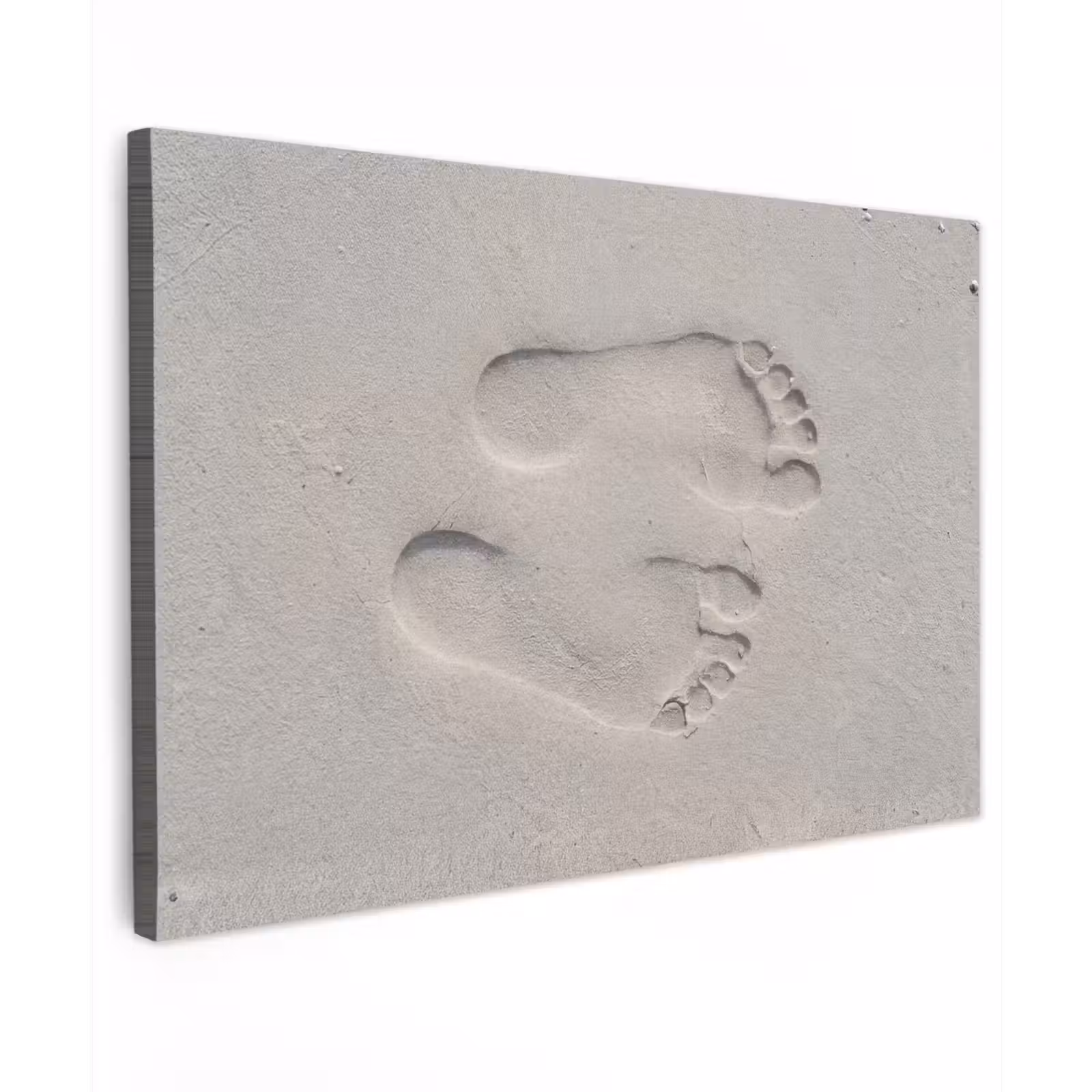 Canvas schilderij - Voeten - Afdrukken - Zand — 1