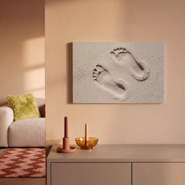 Canvas schilderij - Voeten - Zand - Zee — 2