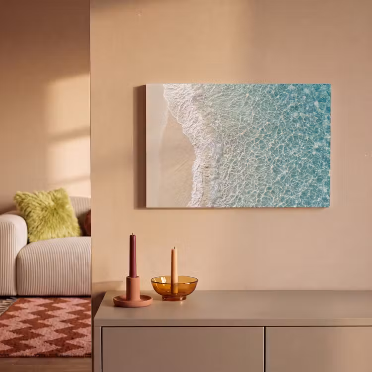 Canvas schilderij - Kust - Zand - Blauw — 2