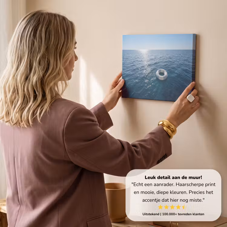 Canvas schilderij - Oceaan - Zwemband - Horizon — 3