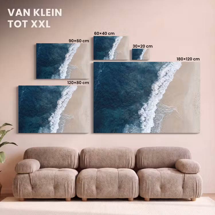 Canvas schilderij - Strand - Zee - Golven — 8