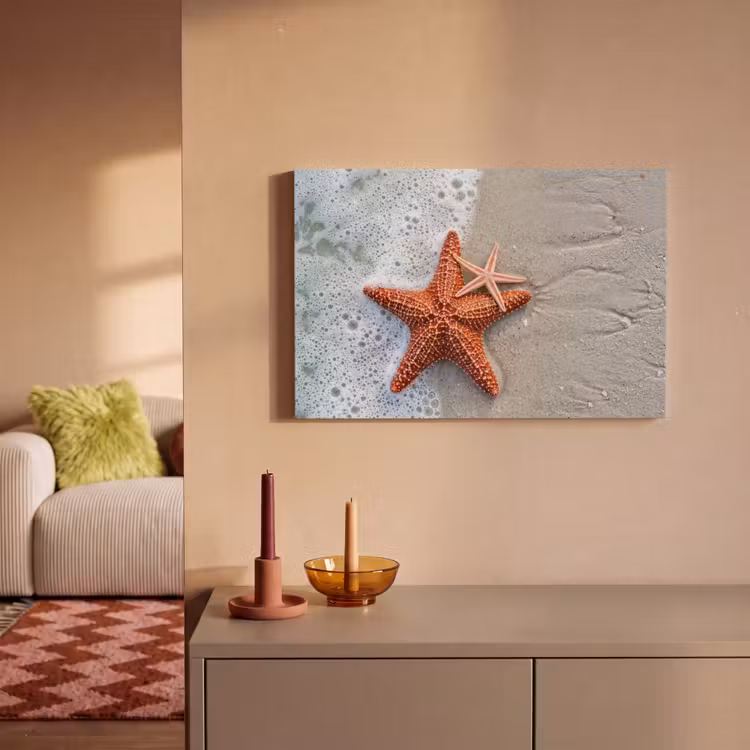 Canvas schilderij - Zeester - Strand - Zee — 2