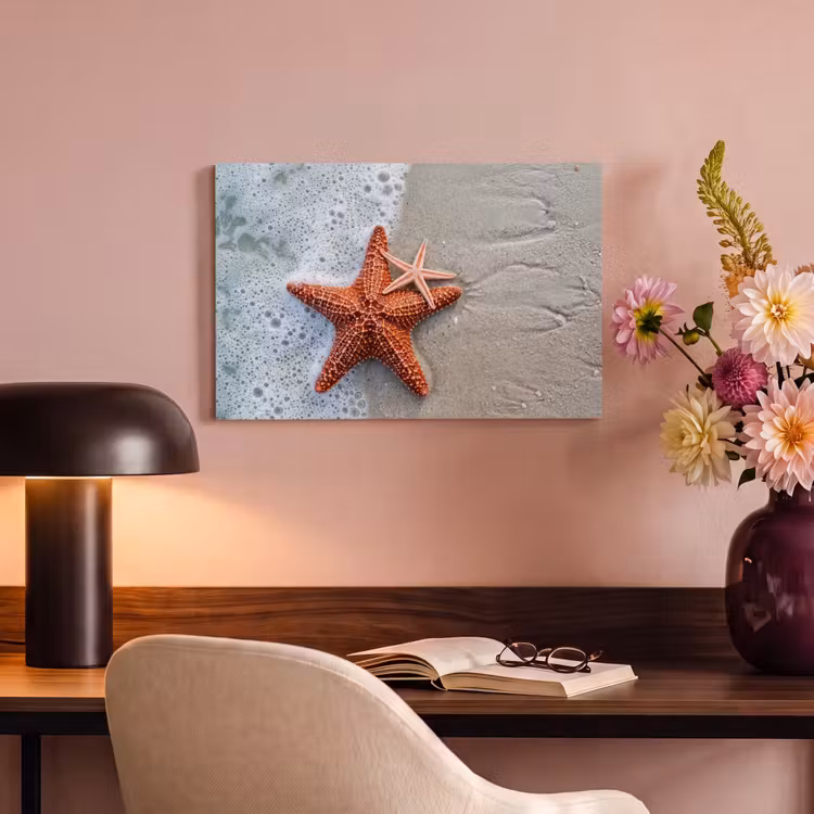 Canvas schilderij - Zeester - Strand - Zee — 6