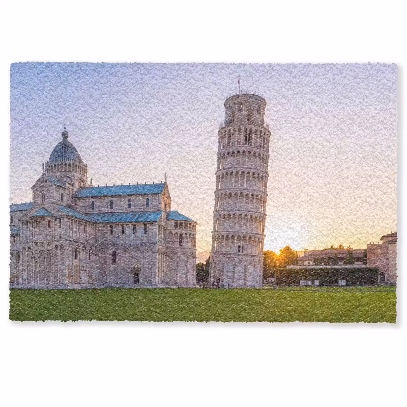 Deurmat - Architectuur - Toren - Pisa - Italië - Zonsondergang — 1