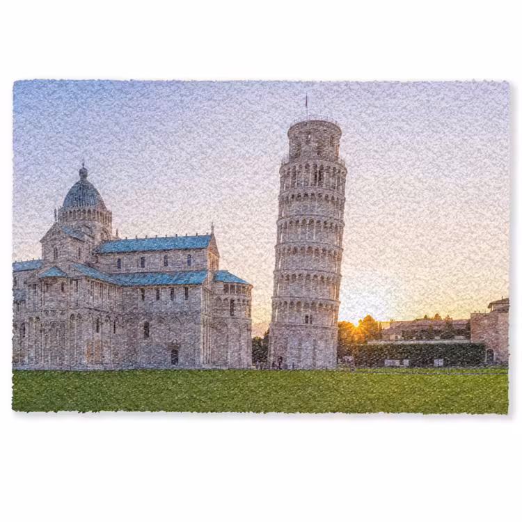 Deurmat - Architectuur - Toren - Pisa - Italië - Zonsondergang — 1