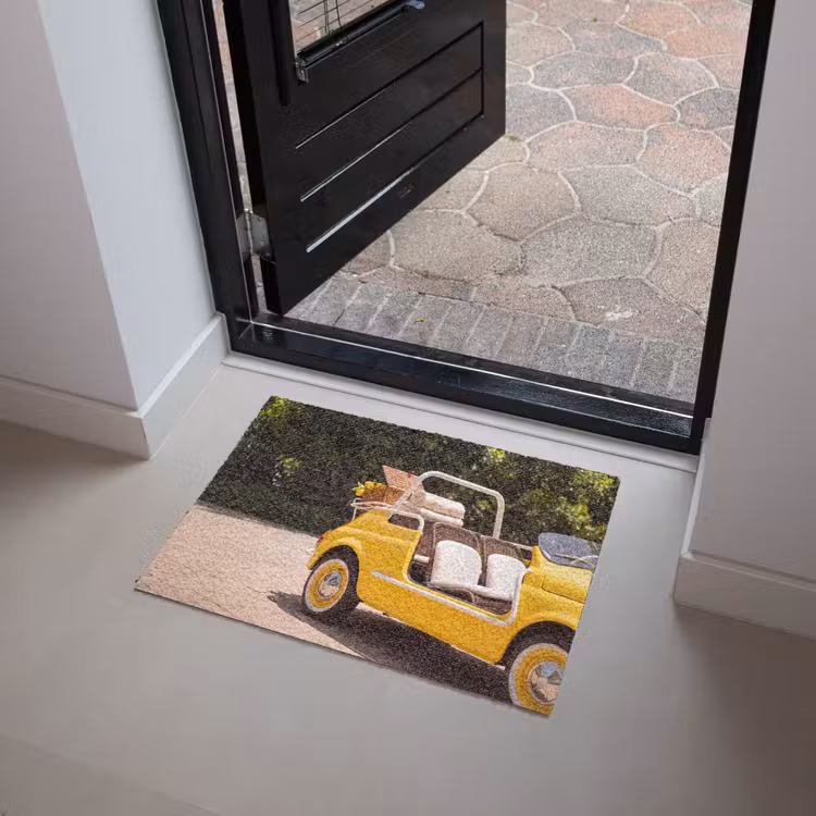 Deurmat - Auto - Picknick - Zomer - Geel — 4