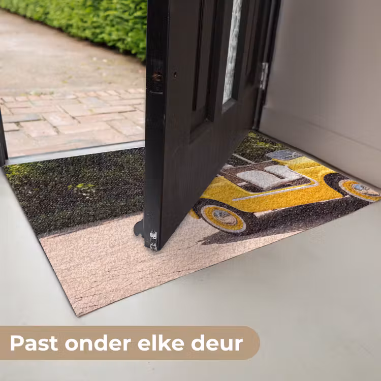 Deurmat - Auto - Picknick - Zomer - Geel — 7