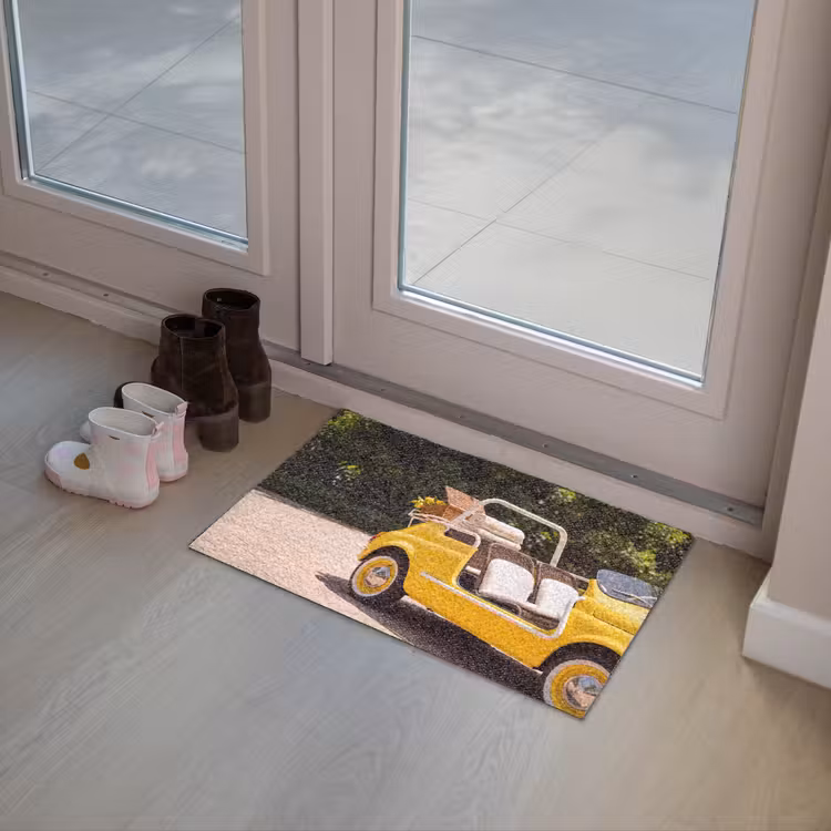 Deurmat - Auto - Picknick - Zomer - Geel — 8