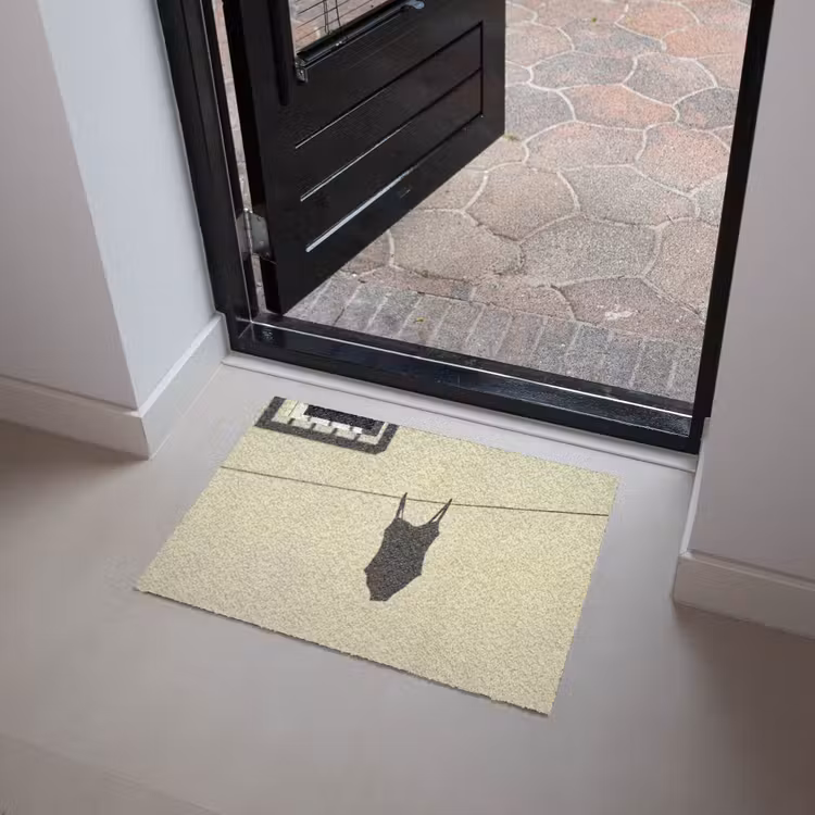 Deurmat - Badpak - Schaduw - Muur - Zomer - Minimalistisch — 4
