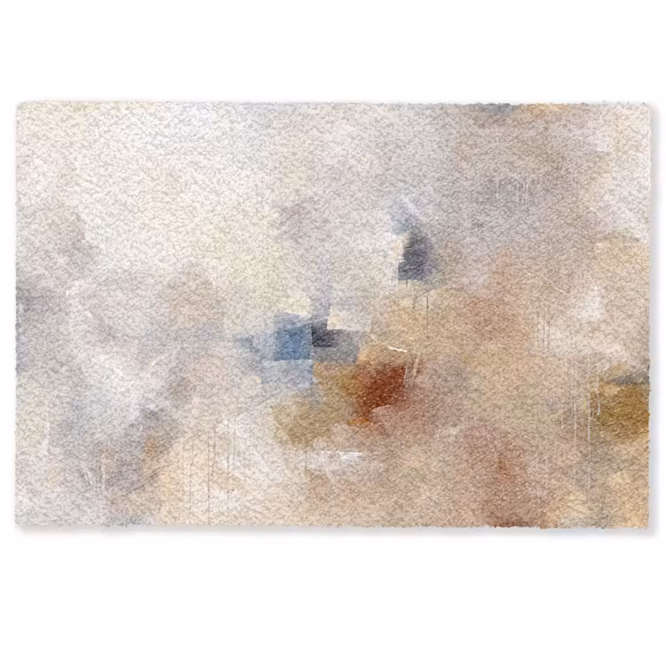 Deurmat - Abstract - Borstelstreken - Modern - Beige - Kunst — 1