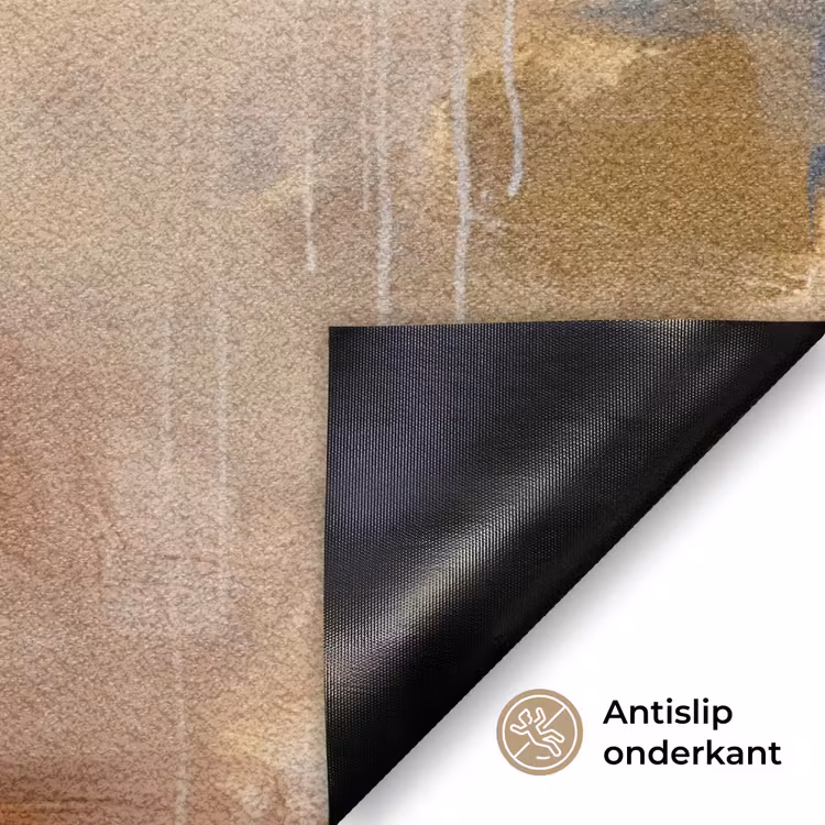 Deurmat - Abstract - Borstelstreken - Modern - Beige - Kunst — 6
