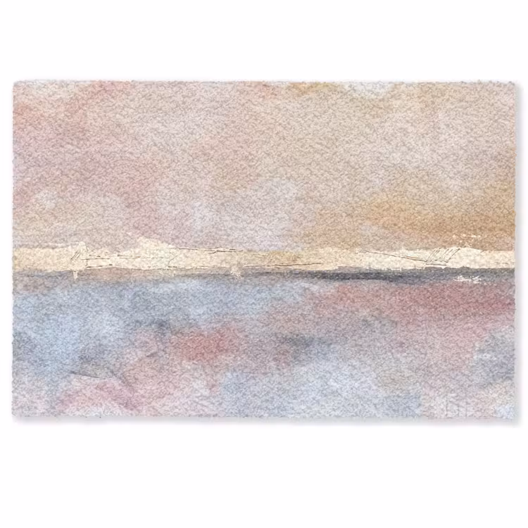 Deurmat - Abstract - Horizontaal - Kunst - Roze - Goud — 1