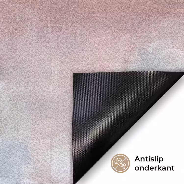 Deurmat - Abstract - Horizontaal - Kunst - Roze - Goud — 6