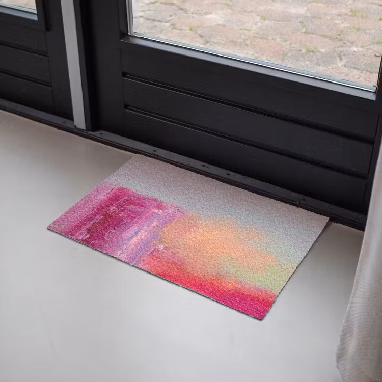 Deurmat - Abstract - Kleuren - Modern - Roze — 2
