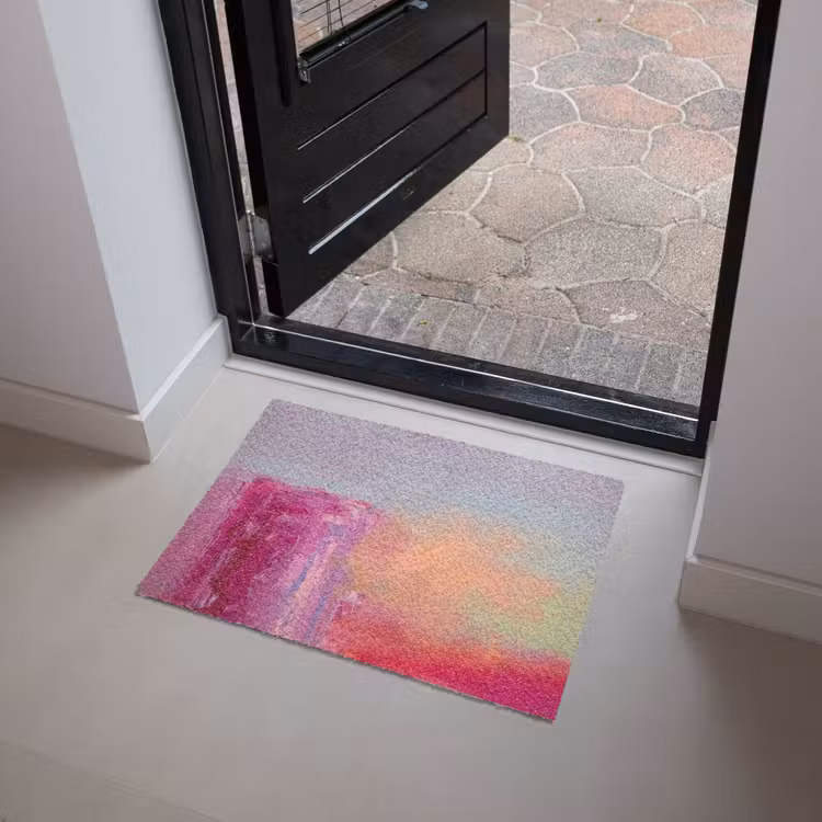 Deurmat - Abstract - Kleuren - Modern - Roze — 4