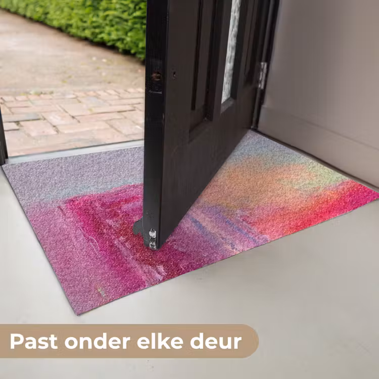 Deurmat - Abstract - Kleuren - Modern - Roze — 7