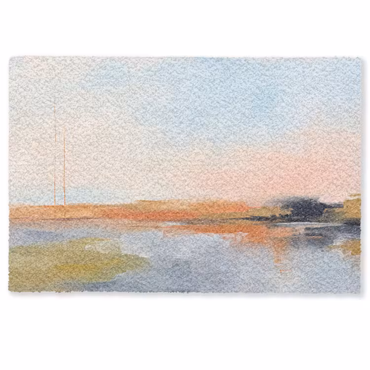 Deurmat - Abstract - Landschap - Horizon - Modern - Kleurrijk — 1