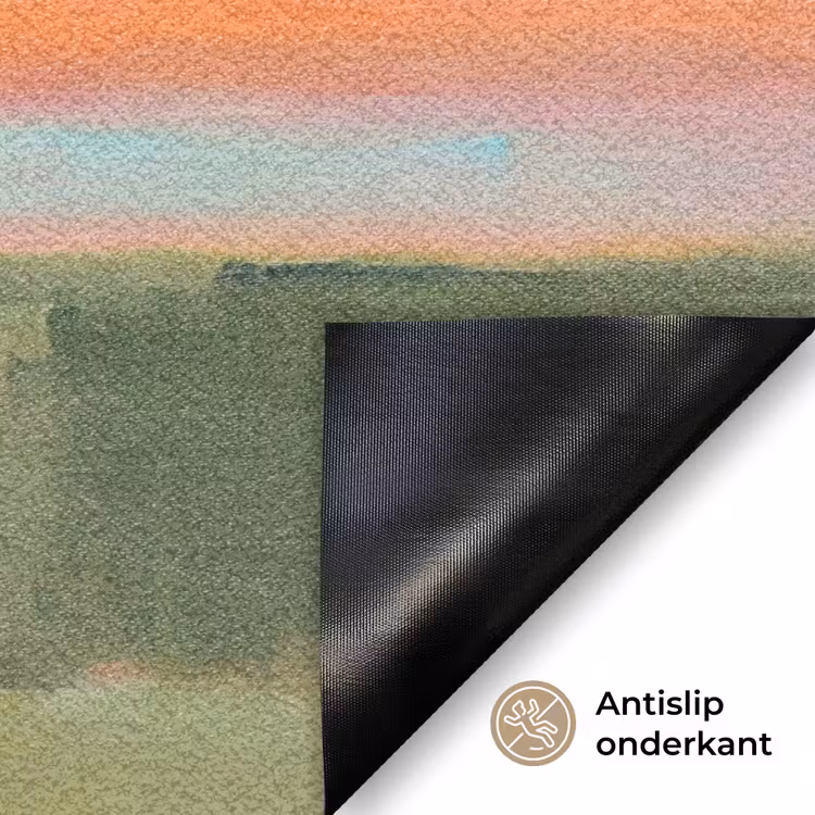 Deurmat - Abstract - Landschap - Modern - Roze - Oranje — 6