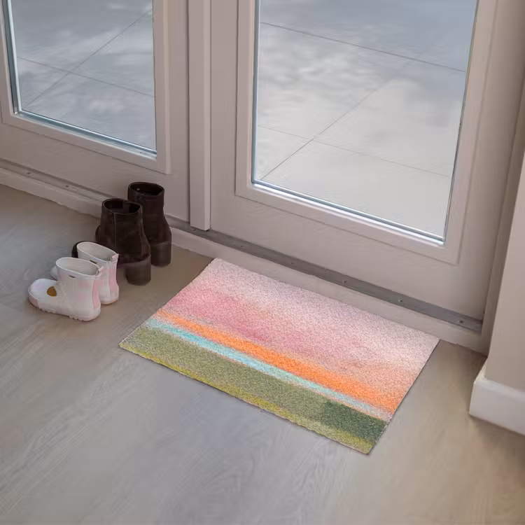 Deurmat - Abstract - Landschap - Modern - Roze - Oranje — 8