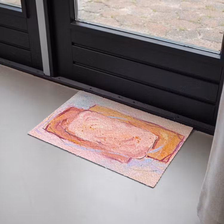 Deurmat - Abstract - Vormen - Modern - Roze — 2