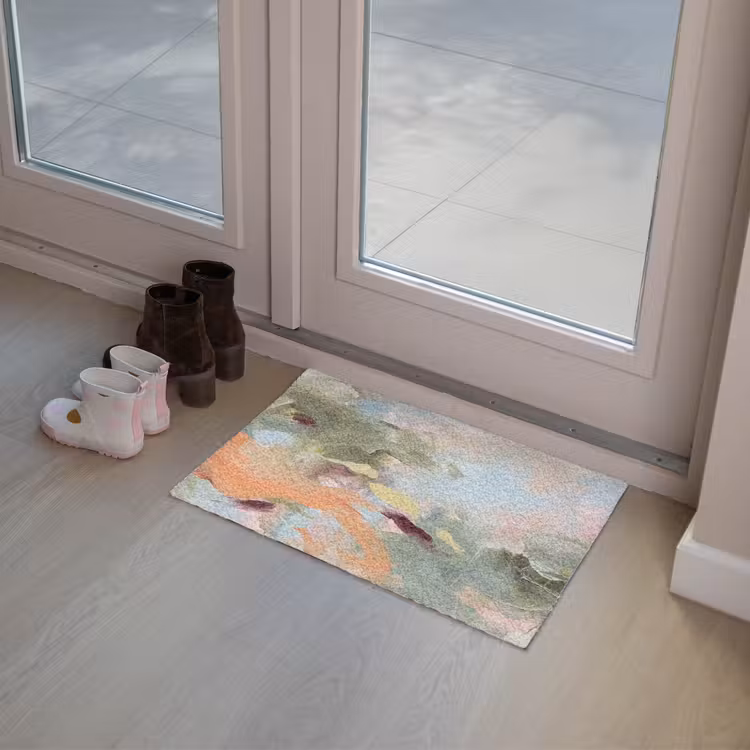 Deurmat - Abstract - Borstelstreken - Kunst - Modern - Pastel — 8