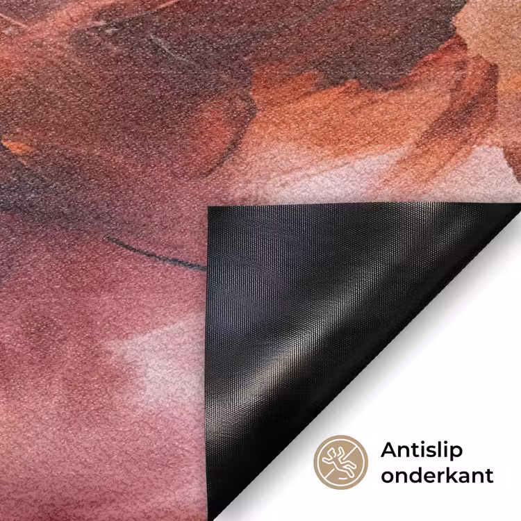 Deurmat - Abstract - Kleurrijk - Kunst - Modern - Roze-Rood — 6